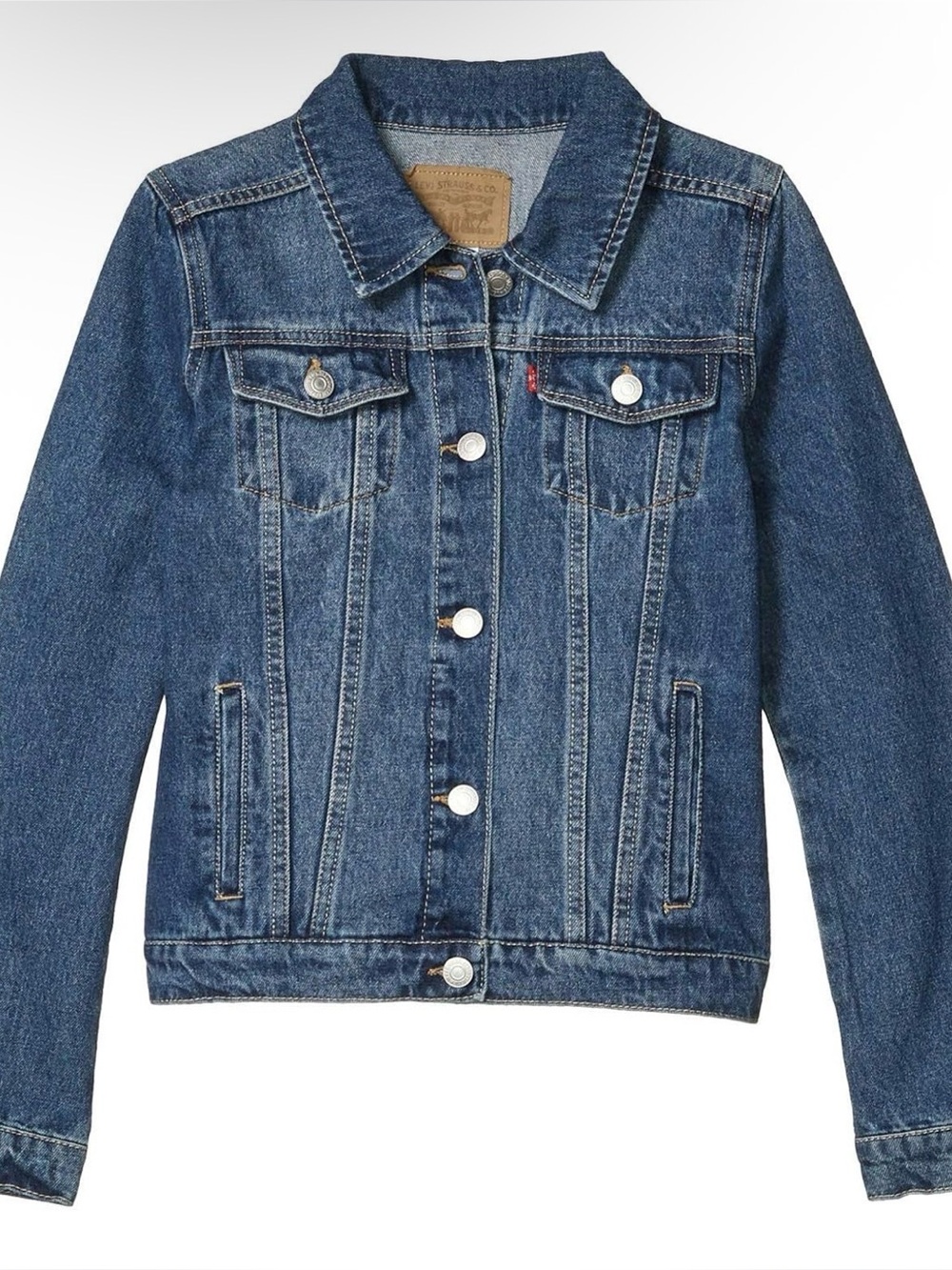 Levi's Kids Blue Denim Jacket - Classic Trucker Style Bristol Color